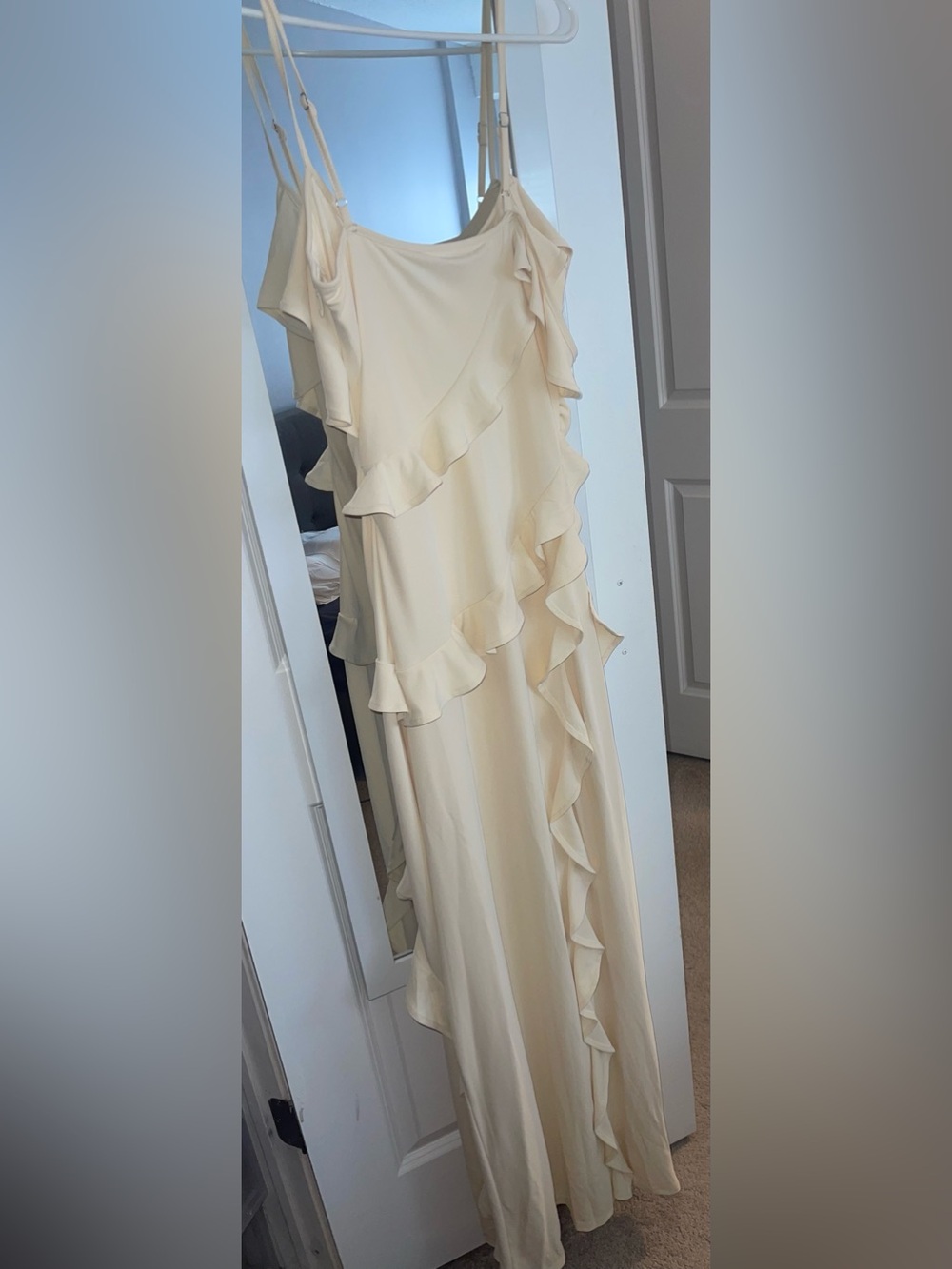 JLUXLABEL Cream Ruffle Layered Maxi Dress - Picture 3 of 4